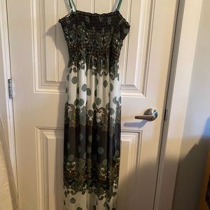 Printed Maxi Dress, Never Worn
